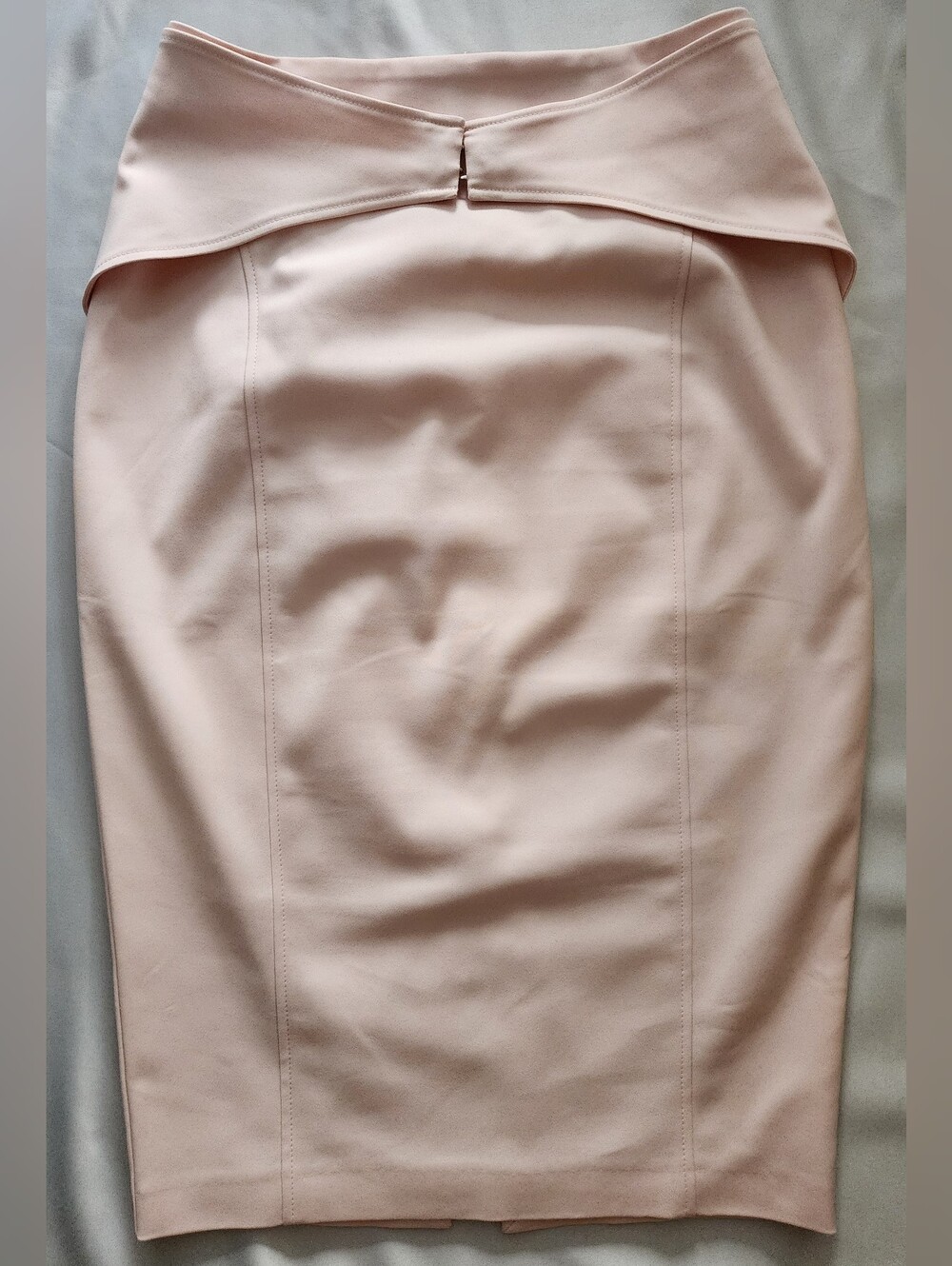 Marciano Blush Pink High-Waisted Fold-Over Pencil Skirt ... Size S